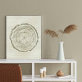 Anyzal Tree Ring Canvas Wall Art 6 Panels Gray 8x10 inches by Deal US
