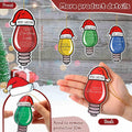 Syhood 24 Pcs Christmas Light Bulb Ornaments Xmas Tree Hanging Decor by Deal US