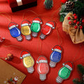 Syhood 24 Pcs Christmas Light Bulb Ornaments Xmas Tree Hanging Decor by Deal US