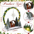 Cinnvoice LED Wooden Nativity Set Christmas Decoration Indoor Tabletop Display by Deal US