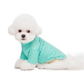 Miaododo Winter Dog Coat Windproof Cotton-Padded High Collar Size L- Black by Deal US