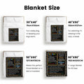 GEIFIN Flannel, Throw Blanket, Teacher Gifts, 60x80 inches, Black, Letter Print by Deal US