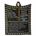 GEIFIN Flannel, Throw Blanket, Teacher Gifts, 60x80 inches, Black, Letter Print by Deal US