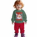 C&M WODRO Toddler Christmas Santa Sweatshirt Pants Set Green Size 5-6 Years by Deal US