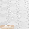 QiyI White Small Stall Shower Curtain Tassel Tufted Geometric 36x72 Inch by Deal US