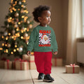 C&M WODRO Toddler Christmas Santa Sweatshirt Pants Set Green Size 5-6 Years by Deal US