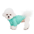 Miaododo Winter Dog Coat Windproof Cotton-Padded High Collar Size L- Black by Deal US