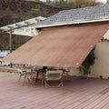 Demoul Shade Sail Rectangle Canopy 185GSM UV Block Wheat 9.84'x9.84' by Deal US
