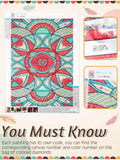 Tioncy 4 Pcs Diamond Painting Kits 11.8x15.8in Mandala Flower Wall Art by Deal US