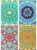 Tioncy 4 Pcs Diamond Painting Kits 11.8x15.8in Mandala Flower Wall Art by Deal US