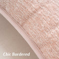 FUTEI Pink Chenille Throw Pillow Covers 22x22 Inch Set of 2 Soft Cozy Edge by Deal US
