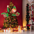 Lonfliness Elf Christmas Tree Topper 4pcs Xmas Holiday Decor Set by Deal US