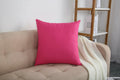 TangDepot Cotton Canvas Throw Pillow Cover 24x24 Hot Pink 1 Count by Deal US