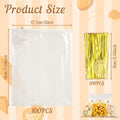 Clear Cellophane Gift Bags 5x7 Inch 200 Pcs with Twist Ties by Deal US