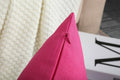 TangDepot Cotton Canvas Throw Pillow Cover 24x24 Hot Pink 1 Count by Deal US