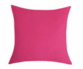 TangDepot Cotton Canvas Throw Pillow Cover 24x24 Hot Pink 1 Count by Deal US