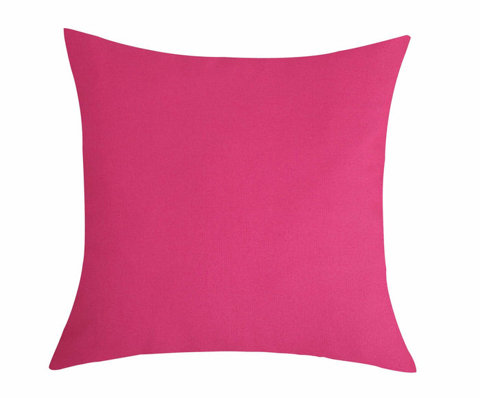 TangDepot Cotton Canvas Throw Pillow Cover 24x24 Hot Pink 1 Count by Deal US