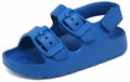 INMINPIN Toddler Buckle Sandals Comfort Open Toe Adjustable Strap Blue Size 5 by Deal US