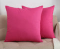 TangDepot Cotton Canvas Throw Pillow Cover 24x24 Hot Pink 1 Count by Deal US