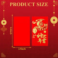 Marspark 36pcs 2025 Lunar Snake Year Red Envelopes Lucky Money Red by Deal US