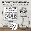 Funny Desk Decor Laughter is Timeless Sign Home Office 5x5 Inches by Deal US