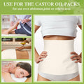 Tingjoo Organic Cotton Flannel Castor Oil Wrap 24 Pcs 15x13 Unbleached by Deal US