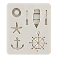 YANQINMS Silicone Rudder Anchor Sea Oar Fondant Mold for Cake Decorating by Deal US