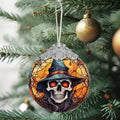Terrifying Skull Christmas Ornament Stained Glass Holiday Decoration by Deal US