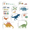 decalmile Boho Dinosaur Wall Decals Dino Palm Tree Baby Nursery Decor by Deal US