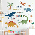 decalmile Boho Dinosaur Wall Decals Dino Palm Tree Baby Nursery Decor by Deal US