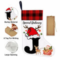 TSUYAWU Letter J Christmas Stocking Holiday Decoration 18x12 Inch by Deal US