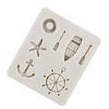 YANQINMS Silicone Rudder Anchor Sea Oar Fondant Mold for Cake Decorating by Deal US