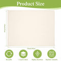Tingjoo Organic Cotton Flannel Castor Oil Wrap 24 Pcs 15x13 Unbleached by Deal US