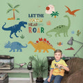 decalmile Boho Dinosaur Wall Decals Dino Palm Tree Baby Nursery Decor by Deal US