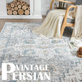 jinchan Washable 3x5 Tribal Area Rug Non Slip Red Blue by Deal US