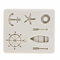 YANQINMS Silicone Rudder Anchor Sea Oar Fondant Mold for Cake Decorating by Deal US