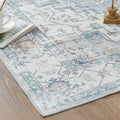 jinchan Washable 3x5 Tribal Area Rug Non Slip Red Blue by Deal US