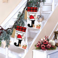 TSUYAWU Letter J Christmas Stocking Holiday Decoration 18x12 Inch by Deal US