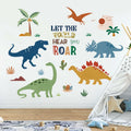 decalmile Boho Dinosaur Wall Decals Dino Palm Tree Baby Nursery Decor by Deal US