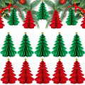 Christmas Tree Honeycomb Paper Pendant Decorations 4 pcs Hanging Ornaments by Deal US