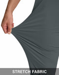 SERAMY Men's Golf Joggers Slim Fit Stretch Pants 5 Pockets Ink Gray Size XXL by Deal US