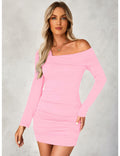 luvamia Womens One Shoulder Ruched Bodycon Dress Pink XL Size 16-18 by Deal US
