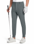 SERAMY Men's Golf Joggers Slim Fit Stretch Pants 5 Pockets Ink Gray Size XXL by Deal US