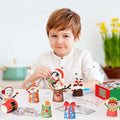 ZOIIWA Christmas Craft DIY Kit 16 Pack Paper Cups Xmas Holiday Supplies by Deal US