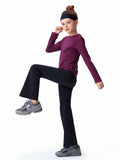 all about pants Kids' Activewear Leggings Girls' Yoga Pants Black 4 T by Deal US
