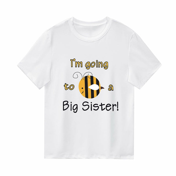 Promoted to Big Sister Baby Girl Tee Colorful Letters Pink Size 3-4 Years by Deal US