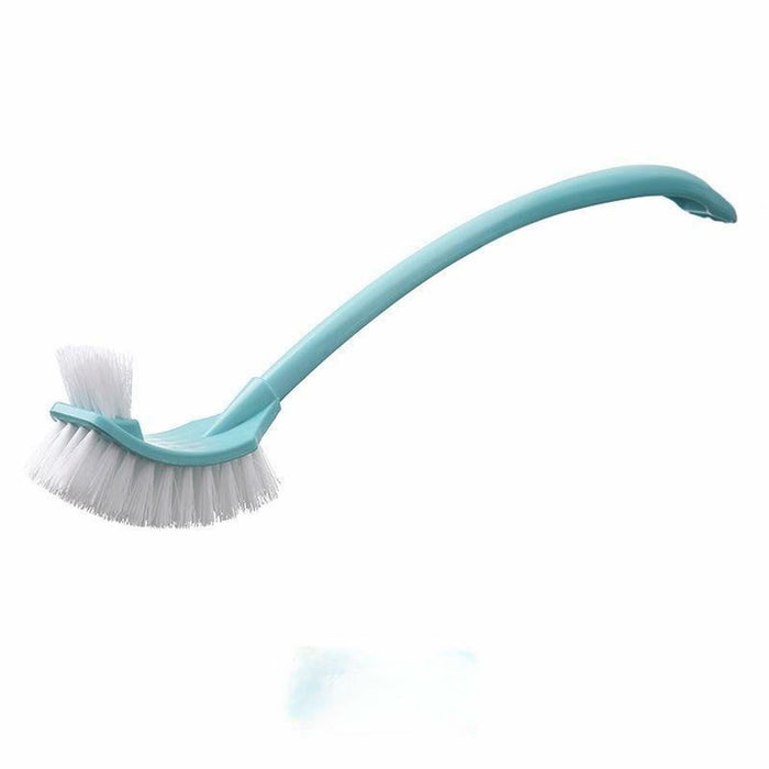 [Like New] Simple Toilet Brush Double Sided Clean Brush with Long Holder Green 1pc by Deal US