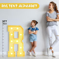 Foaky 3FT Marquee Light Up Letter R Party Decor Foam Board Kit by Deal US