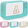 WELIDAY Personalized Initial Letter Makeup Bag V Green by Deal US