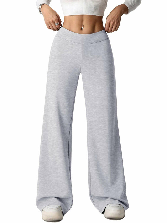 HeSaYep Women's Wide Leg Baggy Sweatpants Y2k Embroidered Stars Grey Size L by Deal US